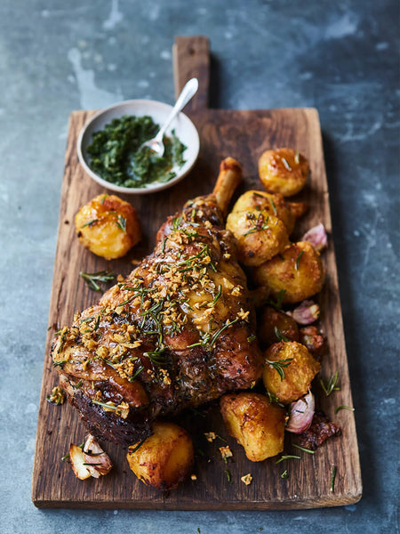 A Roast for the Weekend: Mediterranean-Inspired Leg of Lamb with Potatoes